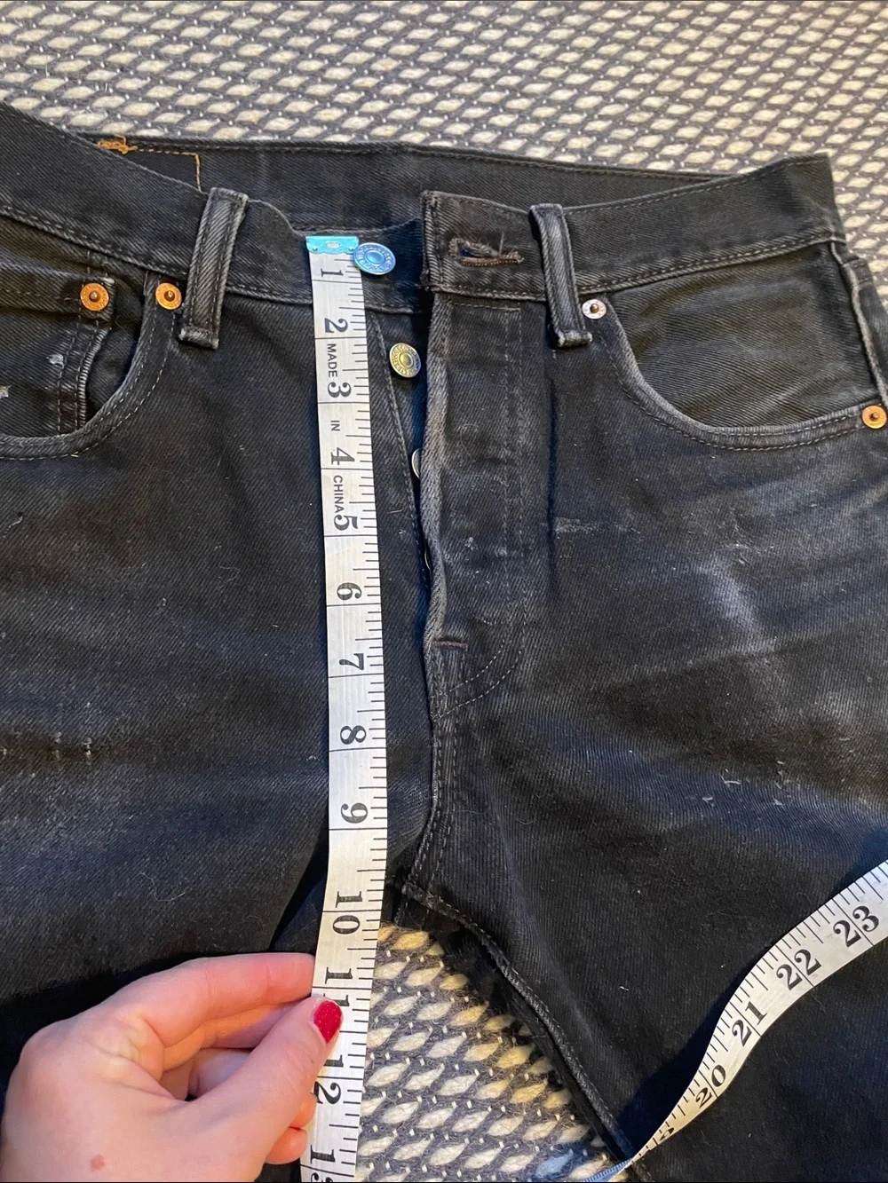 Levi’s 505 Men's Black Straight-Leg Jeans